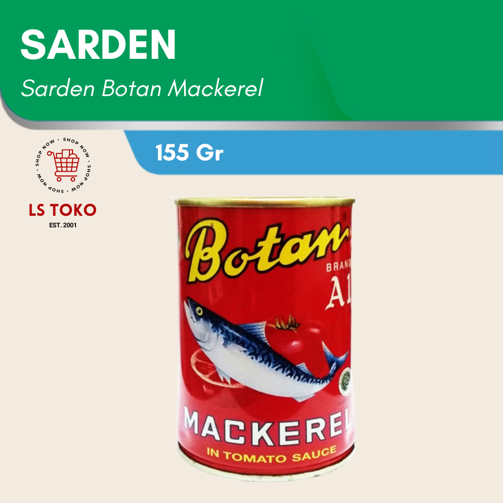 

Botan Sarden Makarel Mackerel 155gr ASLI