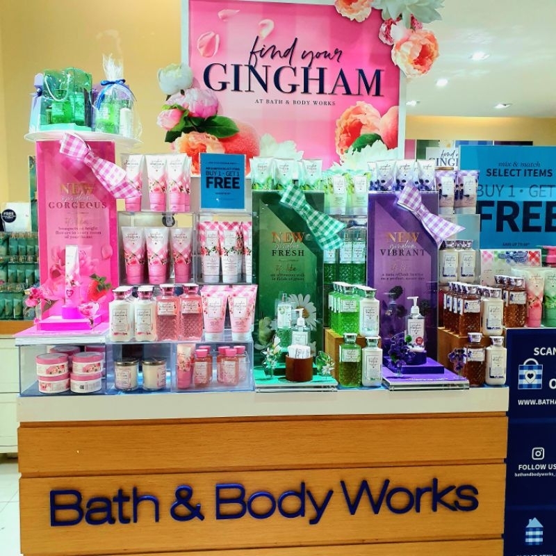 Gingham Bath & Body Works Original Gingham Gorgeous, Gingham Vibrant, Gingham Fresh, Gingham Love, G