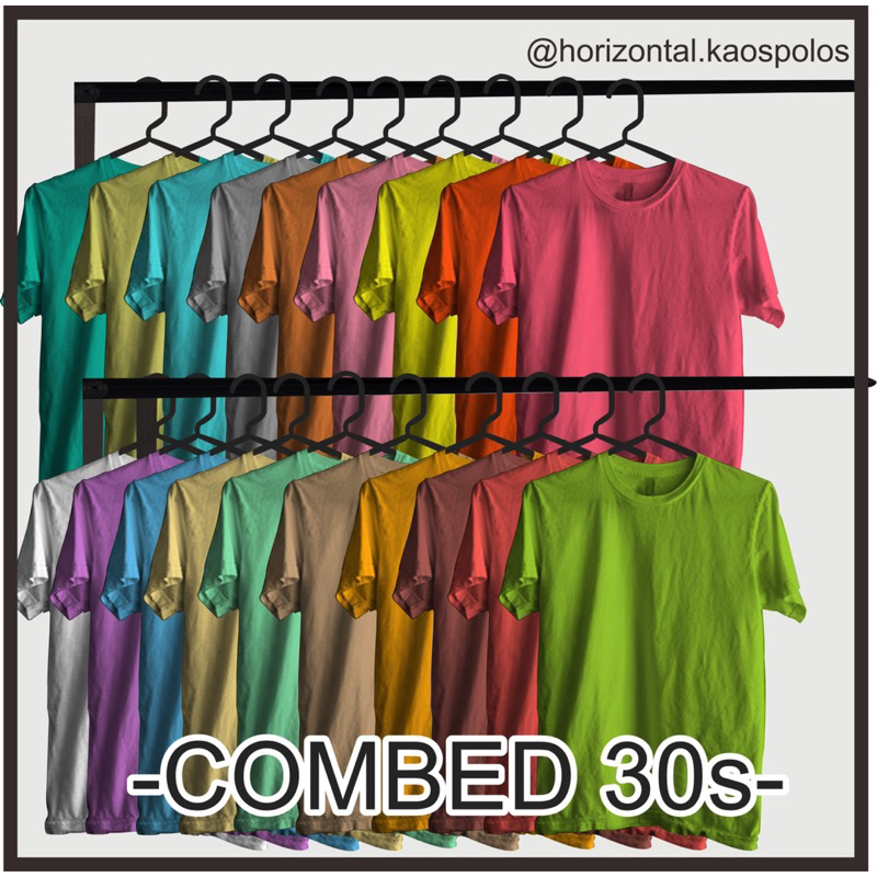 Paket Murah kaos Polos bahan Combed 30s 1 lusin (12pcs)1