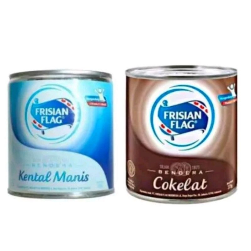 

Susu Frisian Flag Kaleng Coklat/Putih 370gr