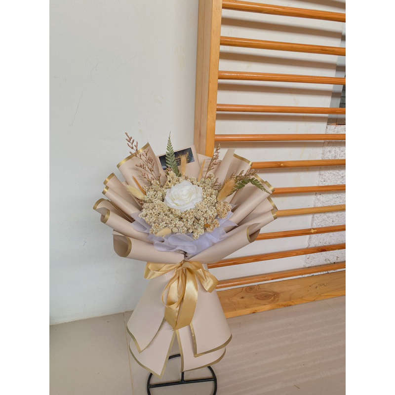 BUKET BUNGA RUSTIC SIZE S/BUKET RUSTIC/Buket lamaran/buket vintage