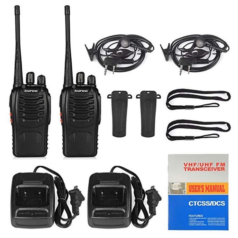 1 box isi 2pcs HAndy Talky HT BF-888s Original Sudah Terkoneksi Tinggal Pakai Walkie Talky Murah Ber