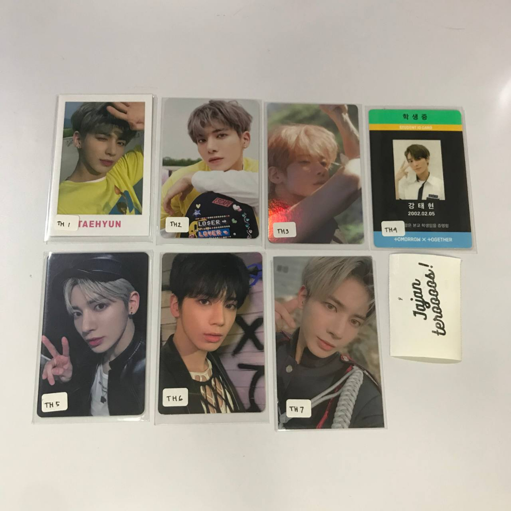 TXT Taehyun photocard yzy tccfoe gengmo ld idcard