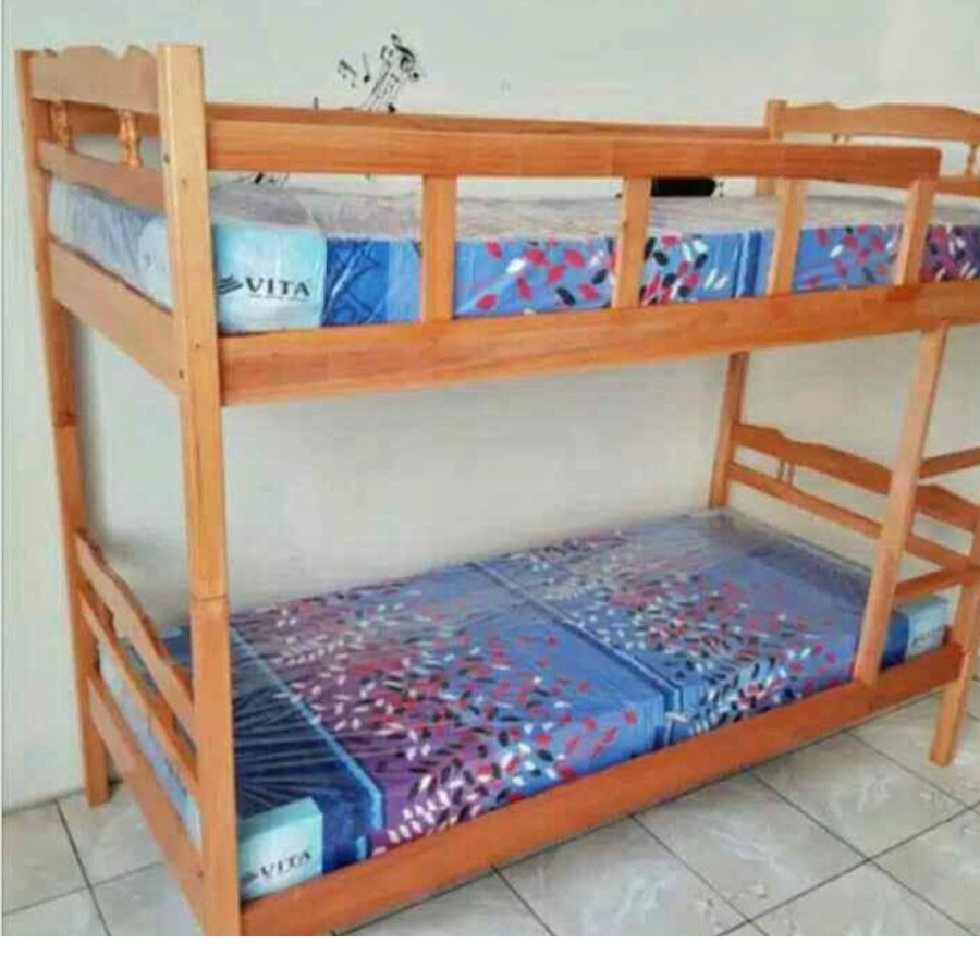 RANJANG SUSUN RANJANG KAYU RANJANG TINGKAT RANJANG ASRAMA RANJANG KASUR UKURAN 90 X200