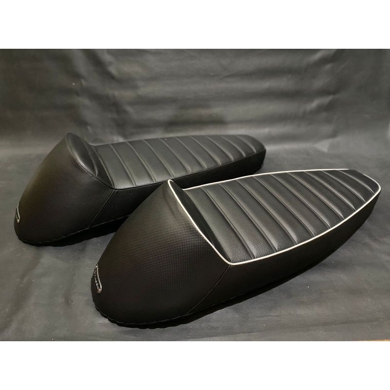 Jok panjang langsung single seat vespa super sprint vbb model longtail ancilotti racing lokal grade 