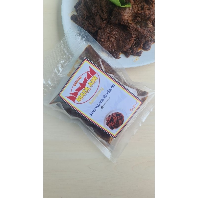 

rendang daging sapi mata air asli padang pariaman 350 gram (5 potong daging)