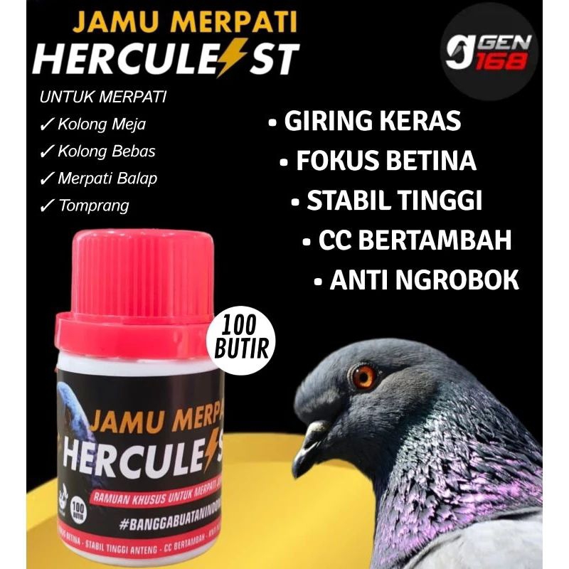 jamu merpati Hercules isi 100 butir