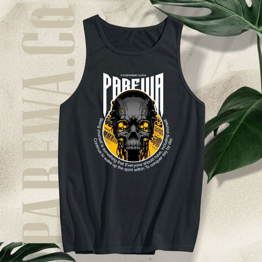 Kaos Lekbong Distro Pria Kaos Singlet Cotton Premium Terlaris