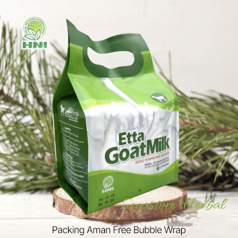 

Susu Kambing Ettawa Etta Goat Milk HNI HPAI isi 10 sachet