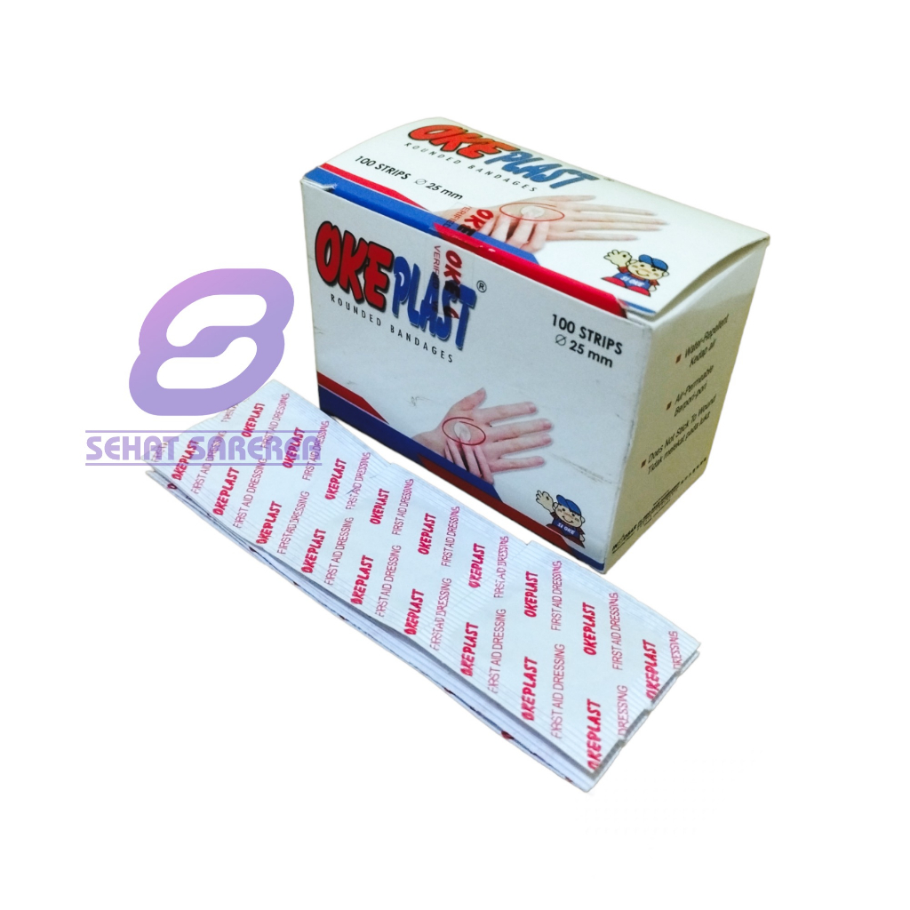 Plester Okeplast Bulat Strip 10 Pcs