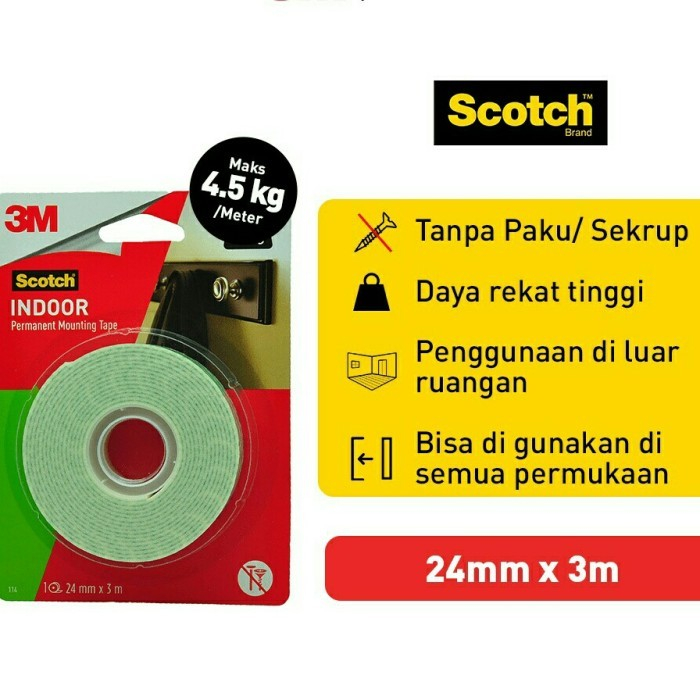 

Double Tape Scotch 3M 1 Inch 4.5kg