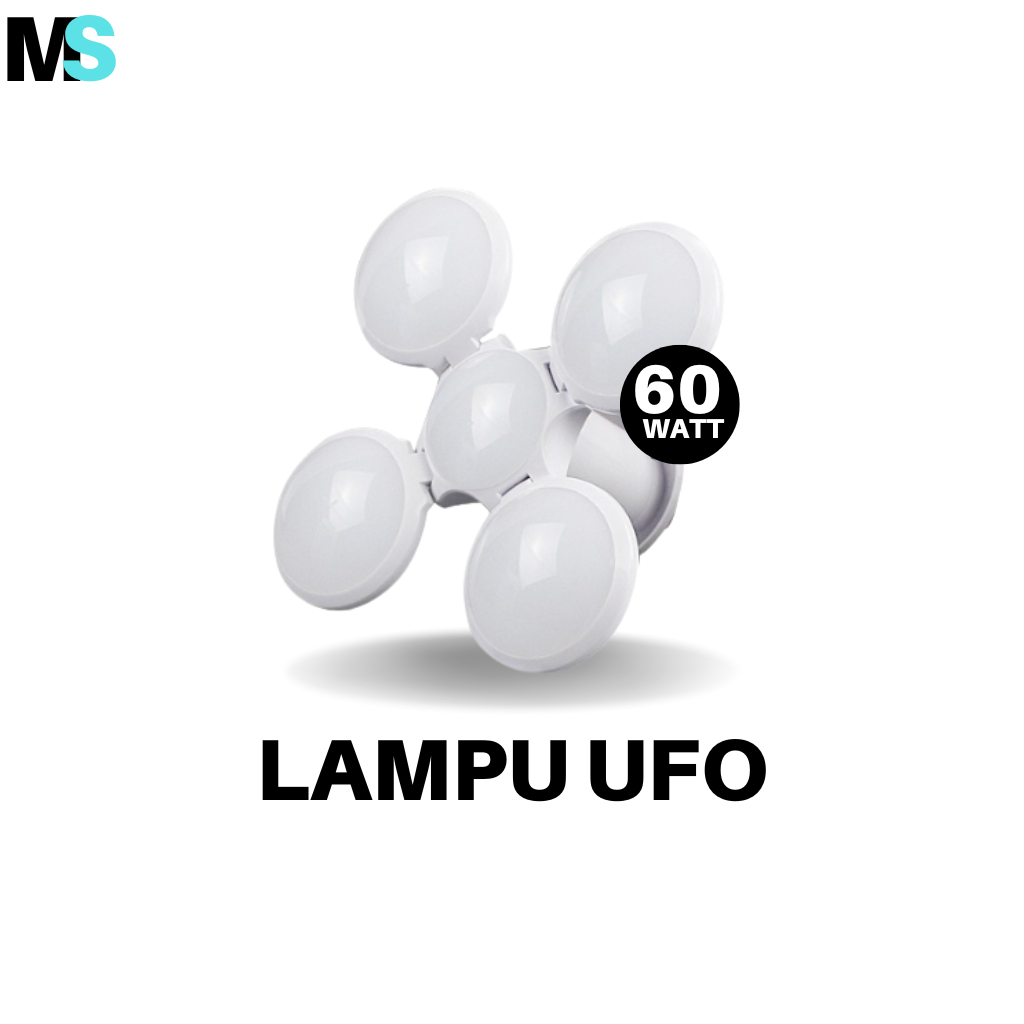Lampu Bohlam Lipat Model Bola / Lampu Ufo / Lampu Lipat Model Ufo / Lampu Football / Lampu Bola 60W