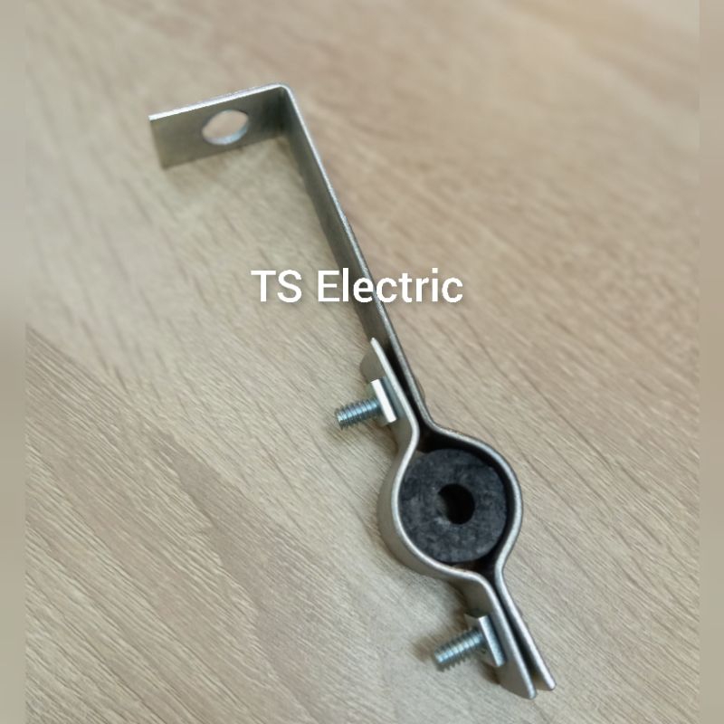 Klem L Besar / Klem Kabel BC / Klem L Tower + Karet Bahan Besi