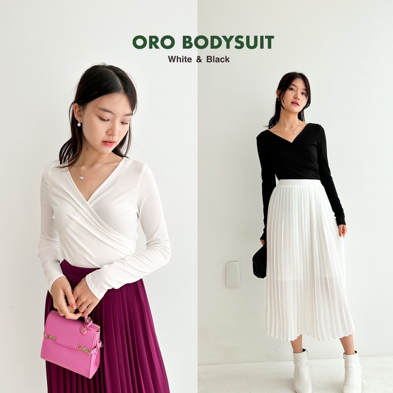 ORO BODYSUIT | atasan bodysuit basic lengan panjang wanita