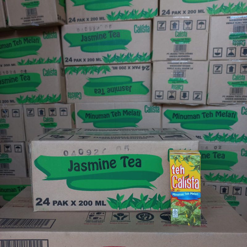 

Teh jasmine melati calista 200 ml 1 dus isi 24 pcs