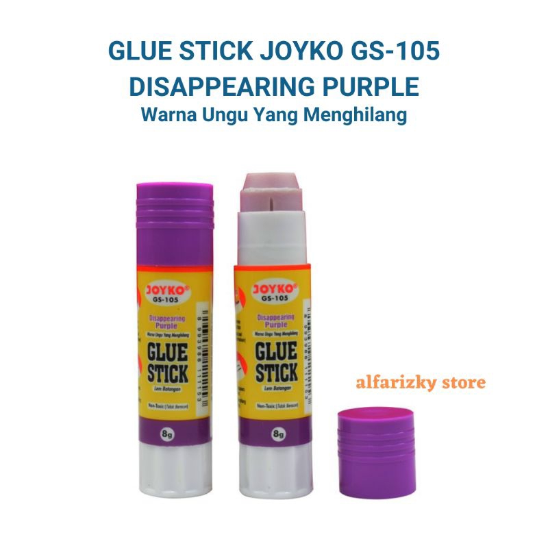 

Glue Stick Joyko GS-105 Disappearing Purple Lem Stik/Batang Warna Ungu Yang Menghilang