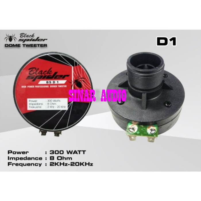 tweeter drat black spider d1 original tweter drat twiter d1