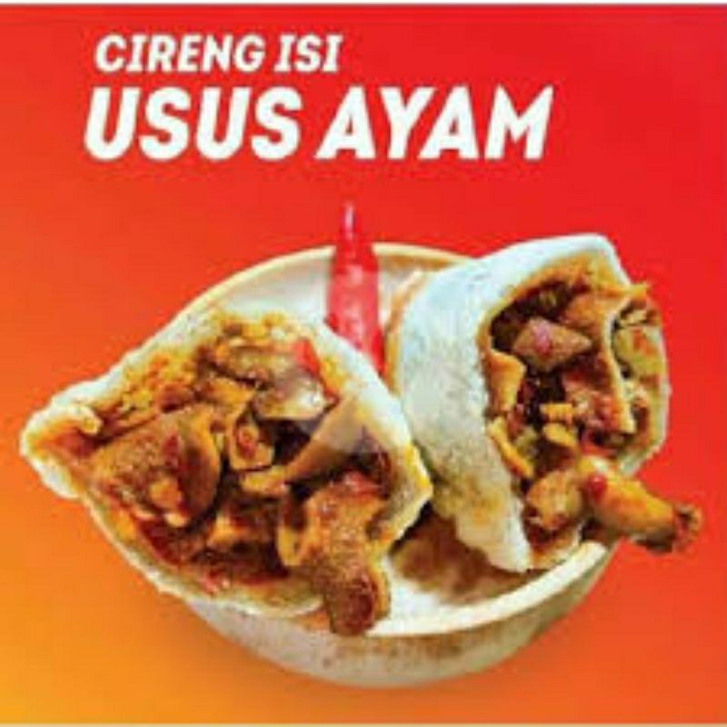 Cireng isi Usus Ayam Pedas