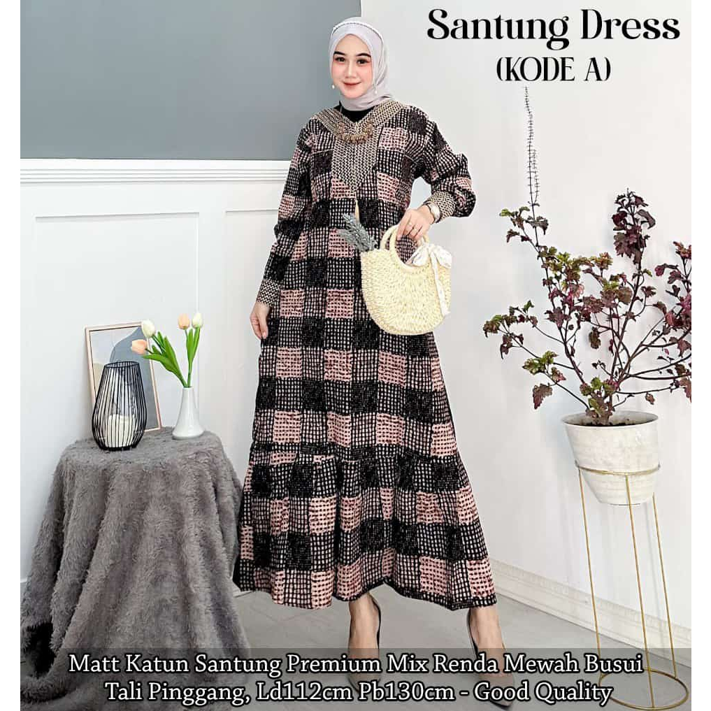 PGG LUAVA/SANTUNG DRESS GAMIS RAYON