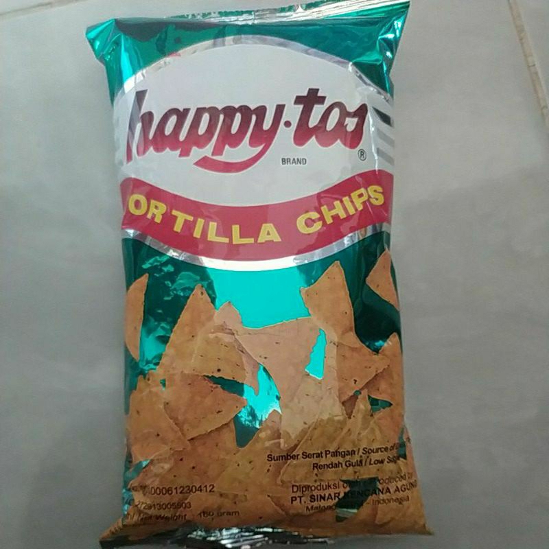 

happyTos 160gr tortila chips hijau