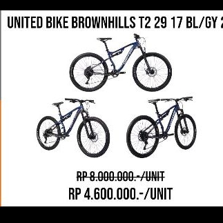 sepeda MTB united bike BROWNHILLS T2 29 17 FC