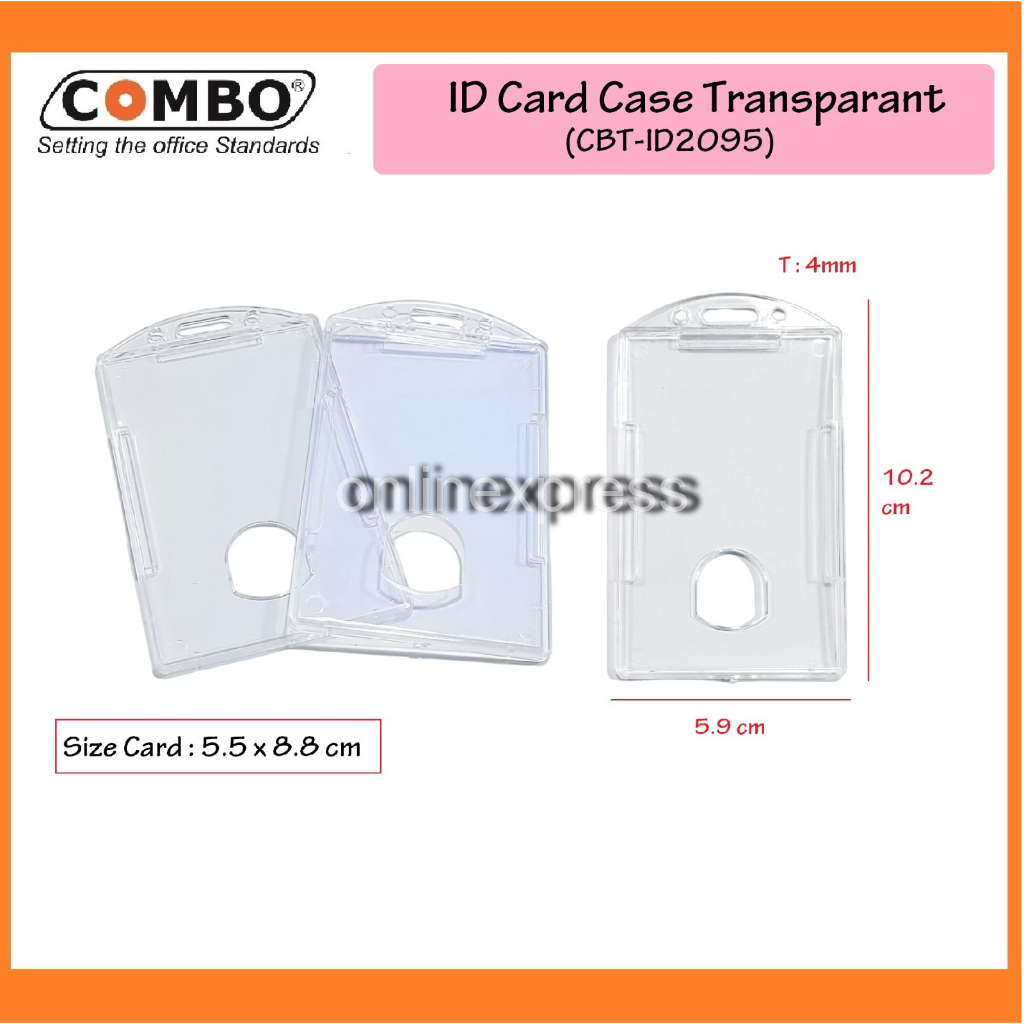 

ID Card Plate Acrylic Transparant / Name Tag / Casing ID 2095
