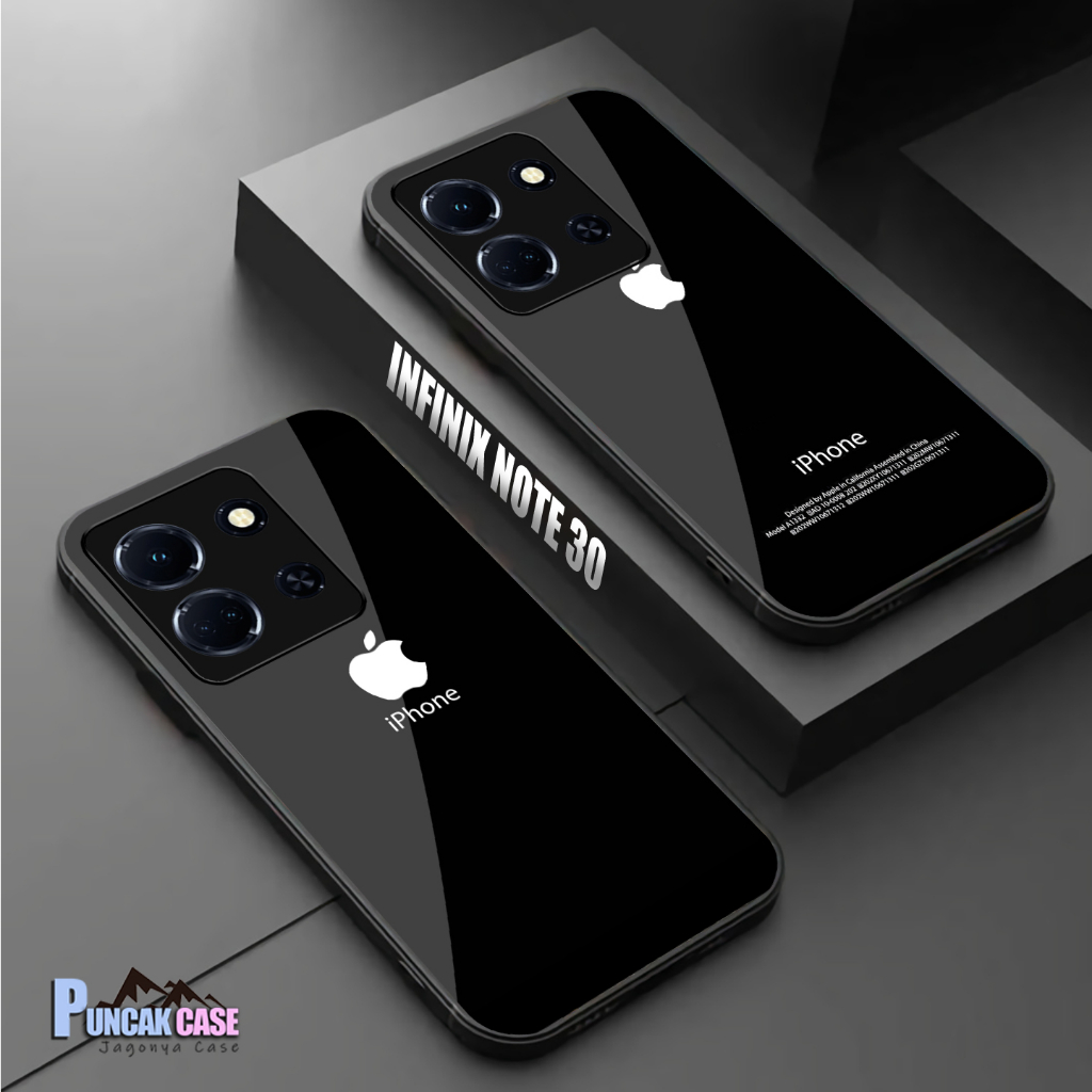 Softcase Glass Kaca INFINIX NOTE 30 30 PRO Terbaru 2023 (A487) PELINDUNG HANDPHONE - AKSESORIES HAND