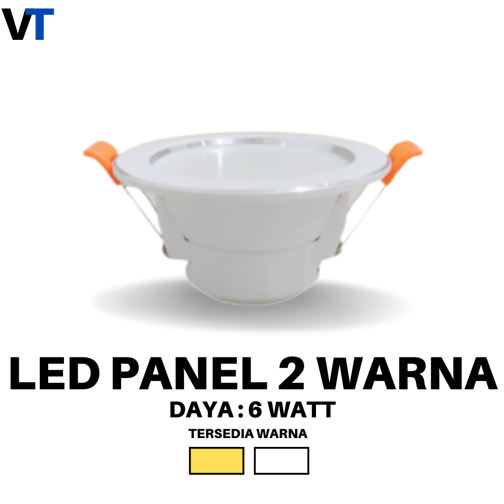 Lampu Panel 2 Warna / Lampu Downlight 2 Warna / Lampu Panel / Lampu Downlight / Lampu 2 Warna 6 Watt