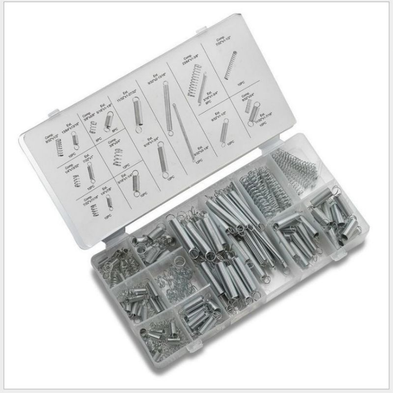 200Pcs Per Pegas Tekan Tarik Dan Tekan Per Spring Tekan Elastis Panjang Open Coil Spring Compression