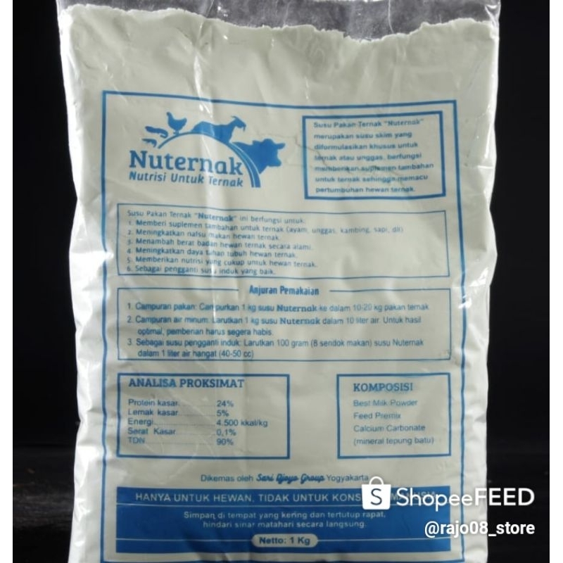 SUSU TERNAK NUTERNAK | Susu Untuk Ternak | Susu Hewan | Penggemuk Ternak | Pengganti Susu Induk