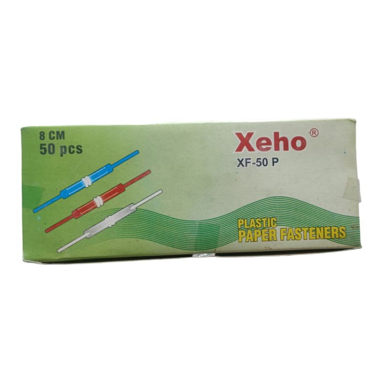 

Pengikat kertas Plastic Paper fastener xeho xf-50 p 8 cm