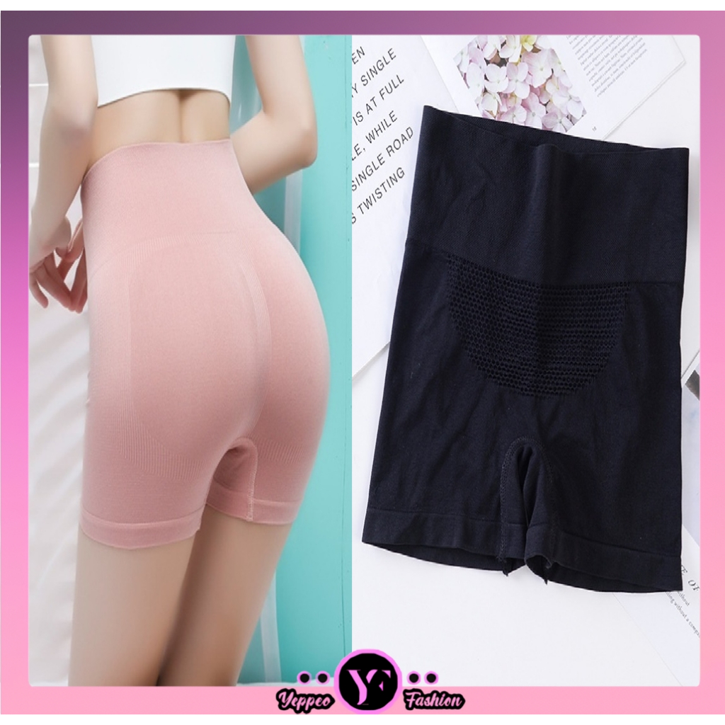 •YF• CP701 CELANA PENDEK BOXER PINGGANG TINGGI PELANGSING PERUT WANITA COD