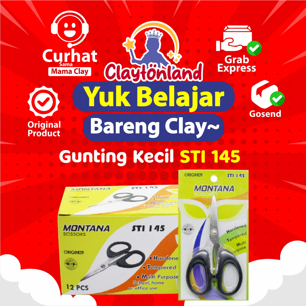 

GUNTING MONTANA STI 145 KECIL / MONTANA SCISSORS STI 145
