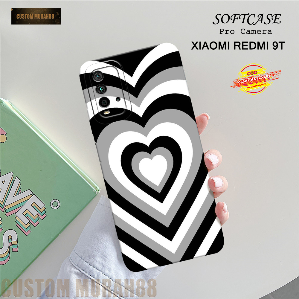 Case Xiaomi Redmi 9T Terbaru - Fashion Case LOVE - Casing Hp Xiaomi Redmi 9T - Softcase Pro Camera X