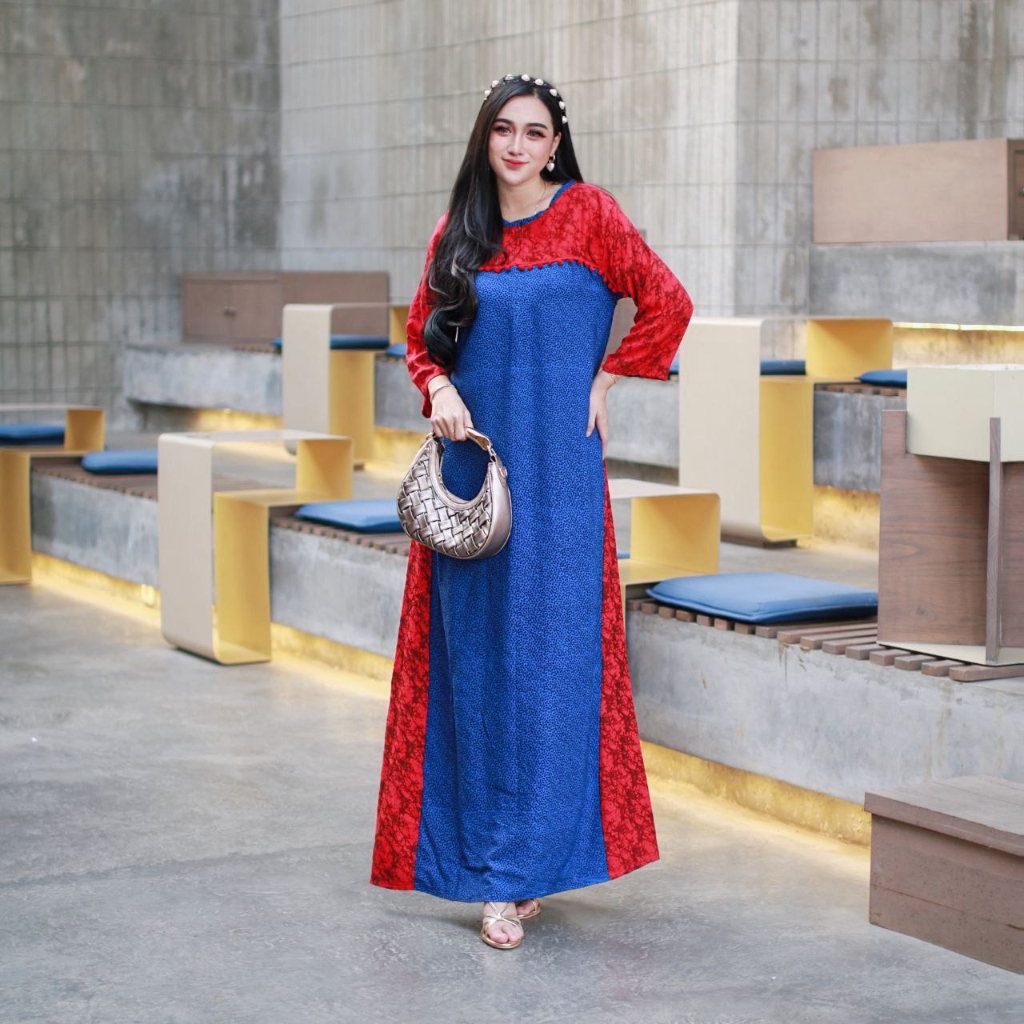 GAMIS RAYON | LONGDRESS BATIK | GAMIS BATIK MURAH | LONGDRESS ADEM | DRESS BATIK RAYON | DASTER PANJ