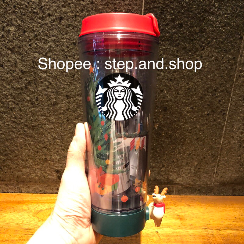 Starbucks Tumbler Korea - Christmas Edition With Deer Phone Holder - Limited Edition