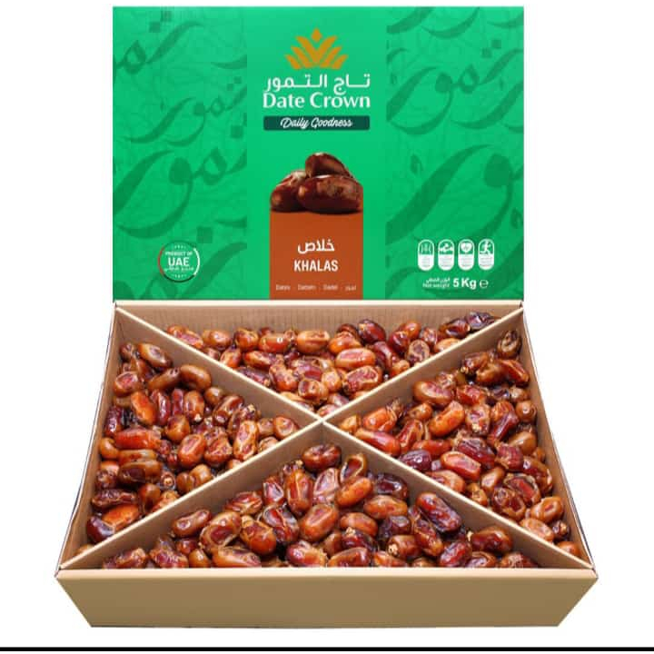 

Kurma date crown khalas 5kg / kurma date crown khalas premium 5kg