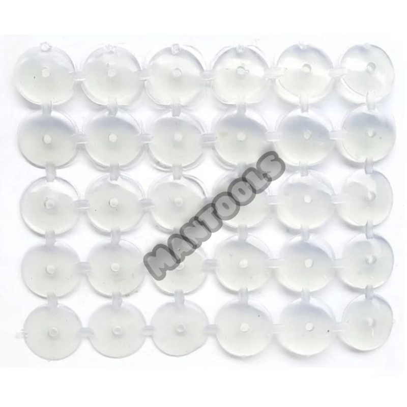 Karet paku payung seng/asbes transparan bening (30pcs) perlembar