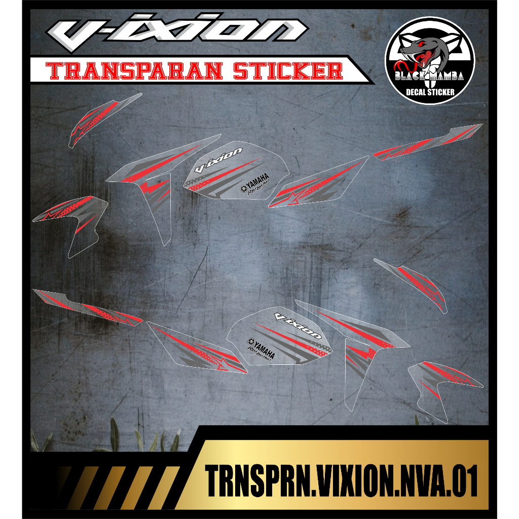 STRIPING TRANSPARAN VIXION ADVANCE (NVA) VARIASI TRANSPARAN VIXION ADVANCE (NVA) CODE 01