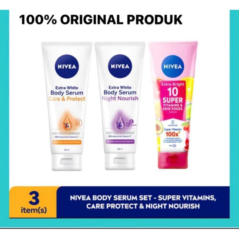 nivea body serum original 180ml