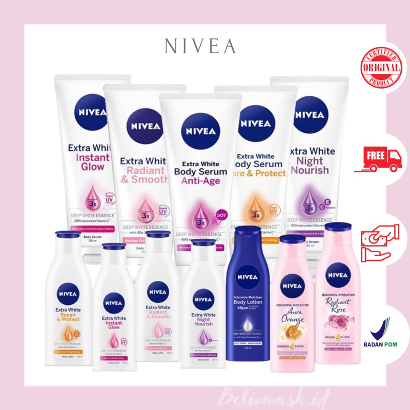 NIVEA BODY SERUM & BODY LOTION