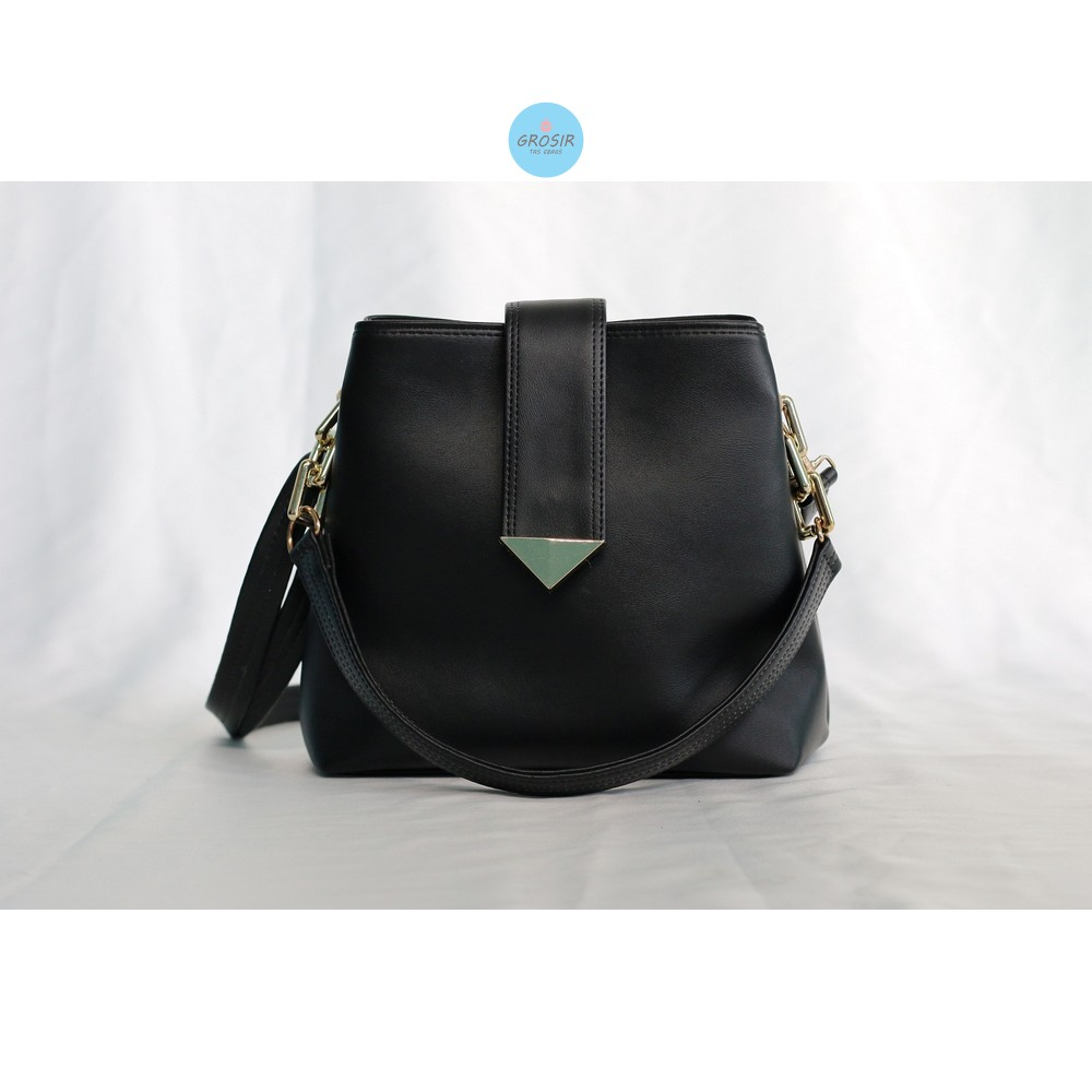 Tas selempang wanita model lanuya ruang dua bahan kulit sintetis premium slingbag shoulderbag tas ba