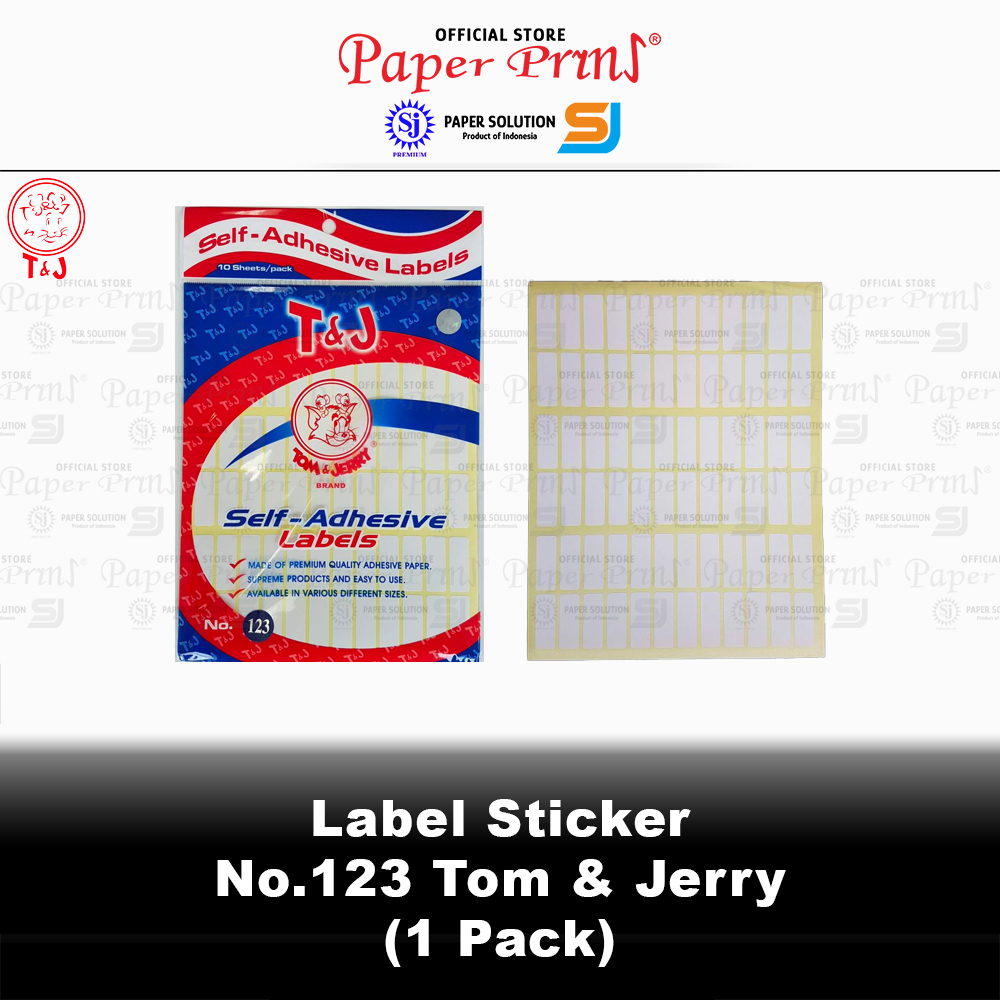 

Kertas Laser Label Stiker No. 123 Tom & Jerry
