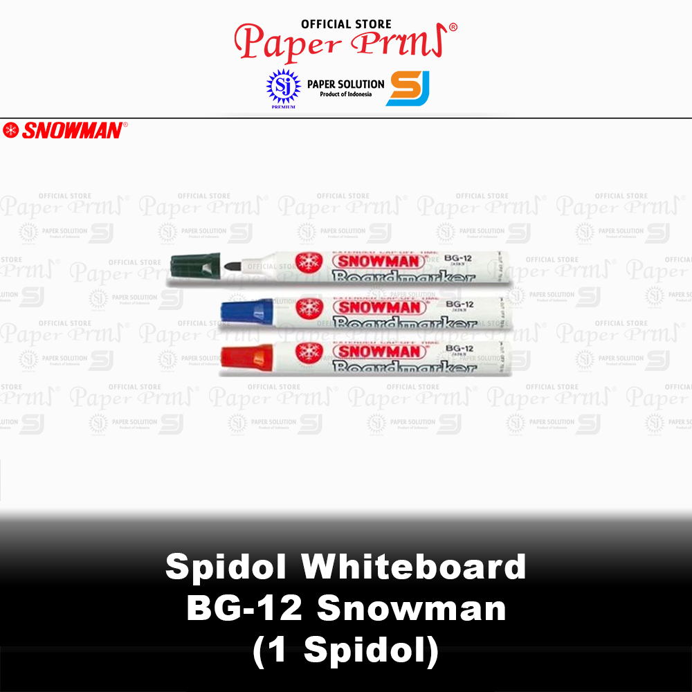 

Whiteboard Marker Spidol BG-12 Snowman - 1 Spidol