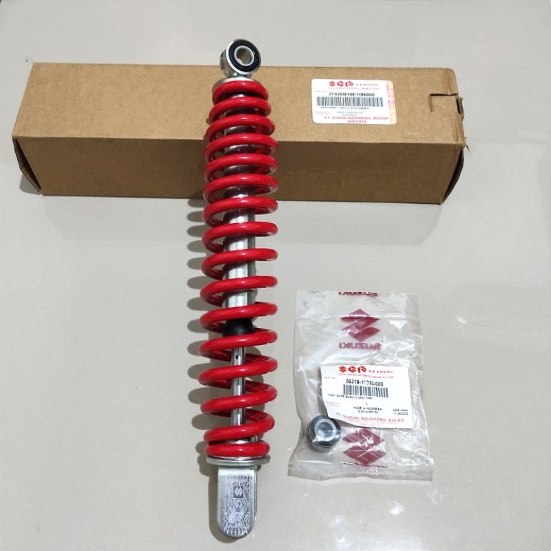shockbreaker belakang suzuki spin 125 bonus bosh shock(merah)
