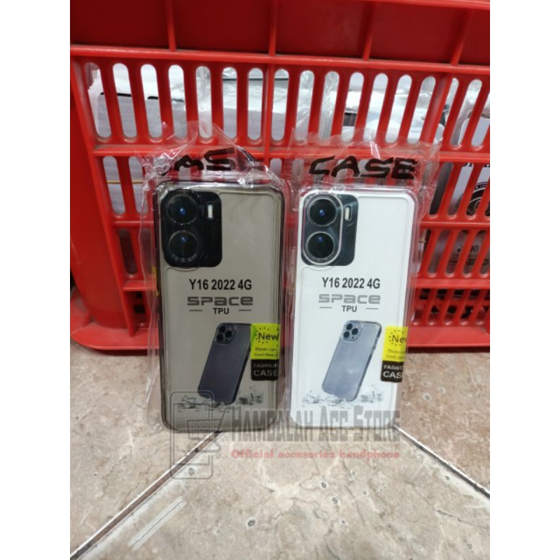 Casing Bening VIVO Y16 4G Case Bening Transparan soft Case VIVO Y16 Space Airbag