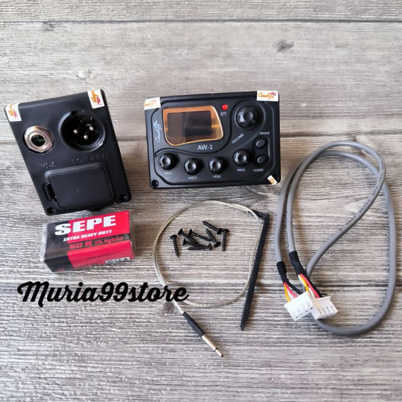 Cowboy aw1 equalizer equalizer gitar akustik