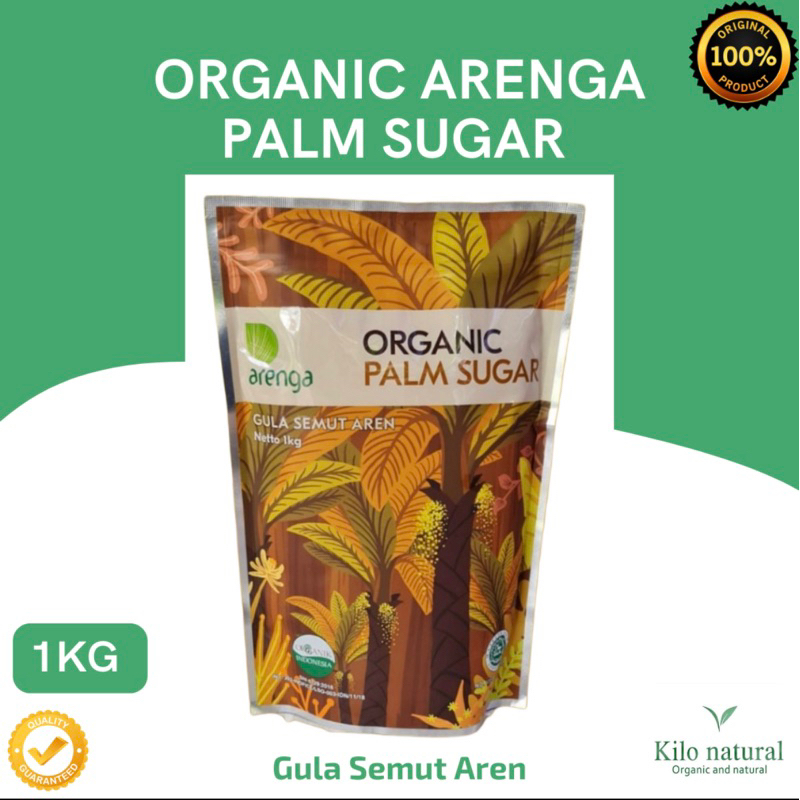 

ORGANIC PALM SUGAR / GULA AREN ORGANIK 1 KG ( MERK ARENGA )