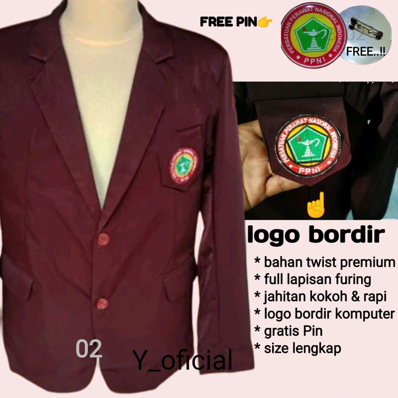 jas perawat nasional_jas PPNI warna terbaru( sudah termasuk logo)