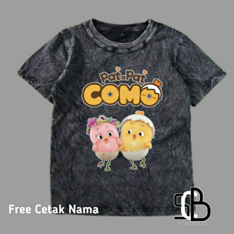 Kaos Anak Pat Pat Como Katun Washed